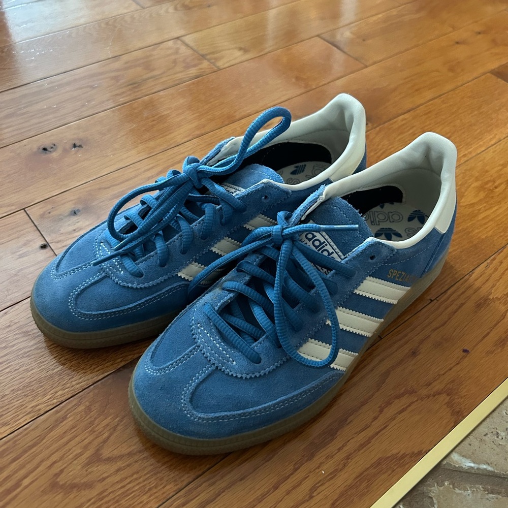 Adidas Blue and Cream Sneakers